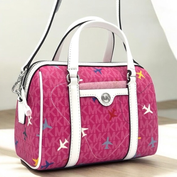Michael Kors Handbags - Michael Kors Small Travel Duffle Xbody Bag - Dragonfruit